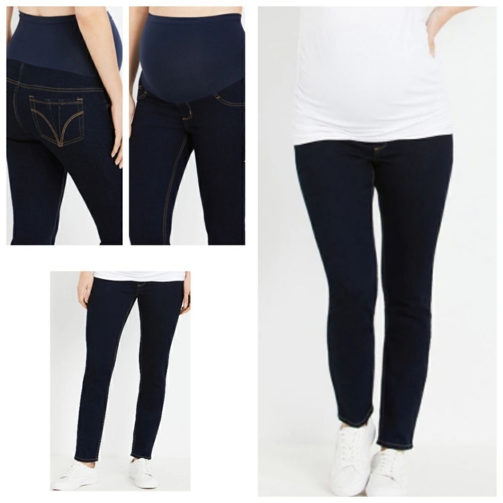 Indigeo Blue Secret Fit Belly Super Stretch Skinny Maternity Jeans